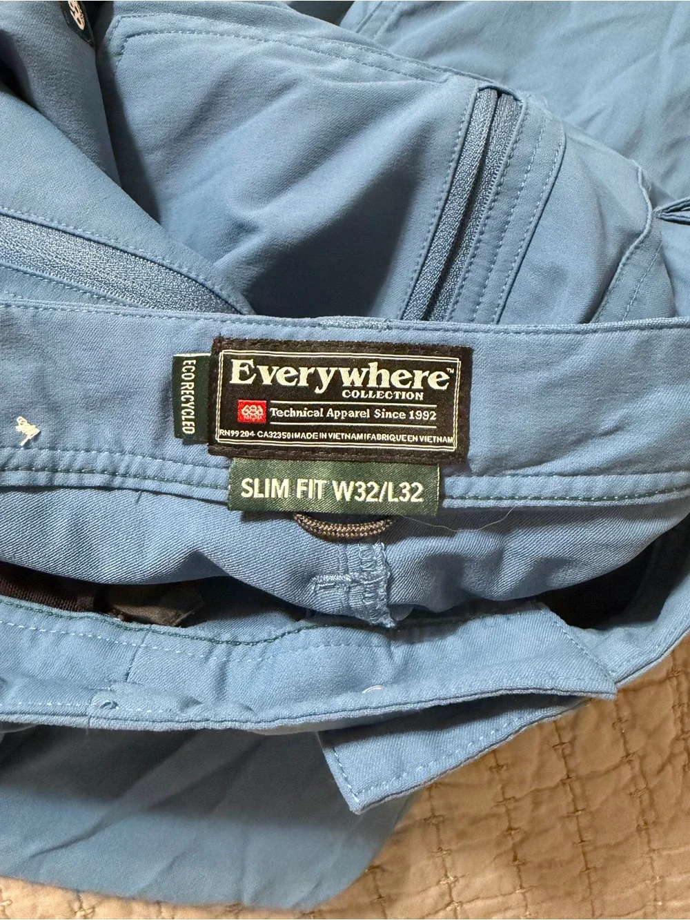 686 Everywhere Pant Slim Blue Ash